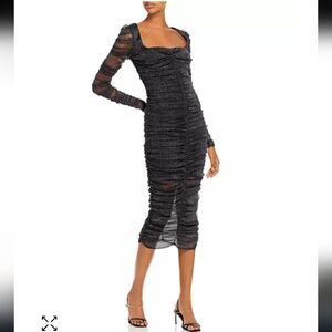 Jonathan Simkhai Standard Ruched Midi Dress